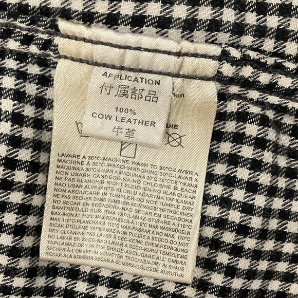 Diesel Brown White black Plaid cotton flannel long sleeve button up Shirt - Picture 15 of 16